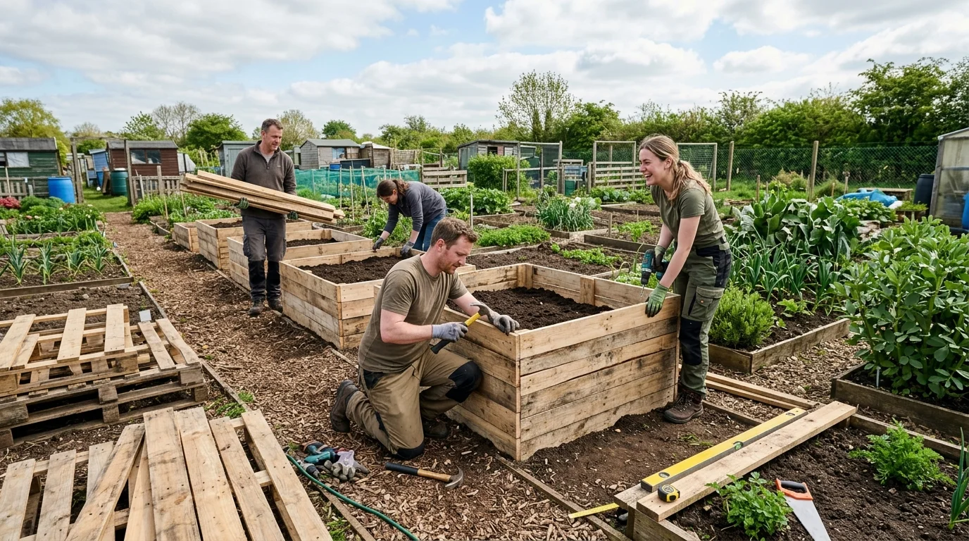 build-cheap-raised-beds-allotment