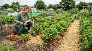 grow-strawberries-allotment