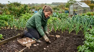 growing-garlic-british-plot
