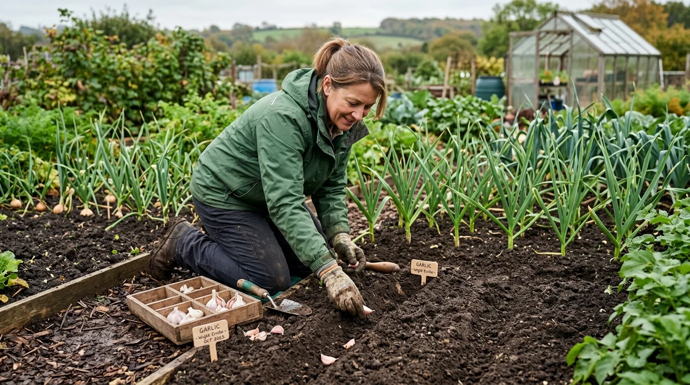 growing-garlic-british-plot